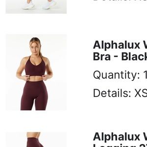 Alphalete Alphalux Wonder Bra - Black Cherry